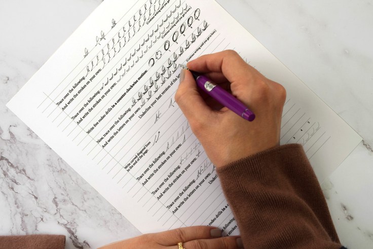 Beautiful Cursive Handwriting Worksheet