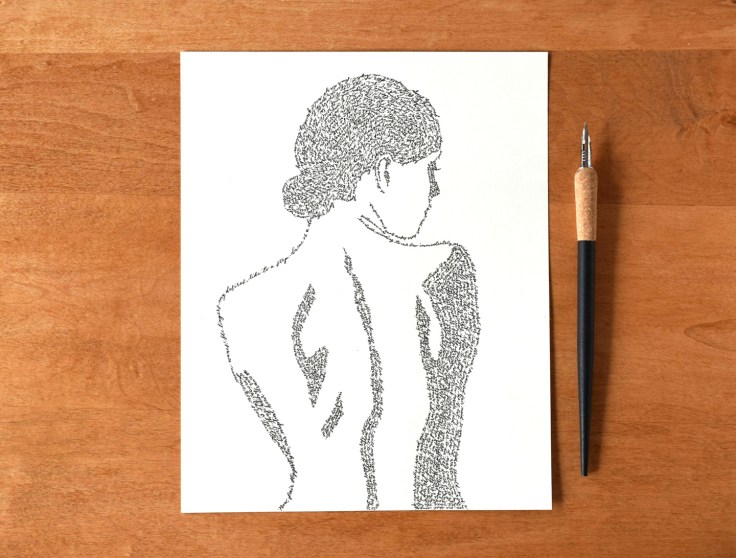 Calligraphy Artwork Tutorial: Woman's Back | The Postman's Knock