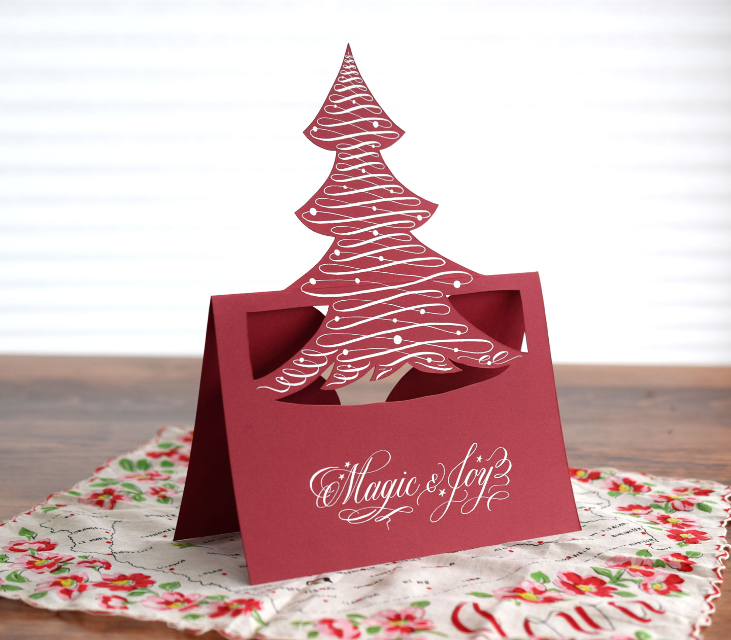 Standing Tree Holiday Card Tutorial