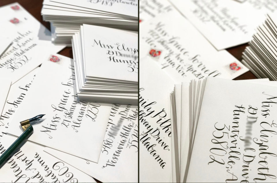 Amy Style Calligraphy Envelopes | The Postman's Knock