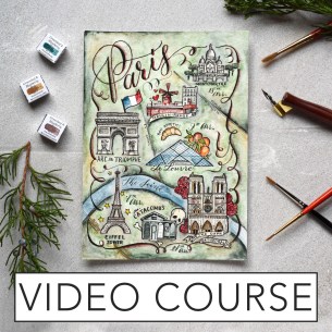 Watercolor Illustrated Maps 101 eCourse