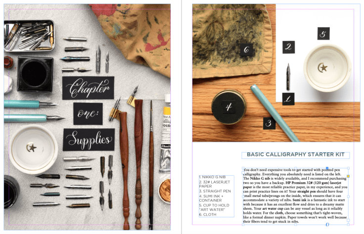 Modern Calligraphy Book Progress